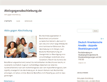 Tablet Screenshot of aktivgegenabschiebung.de